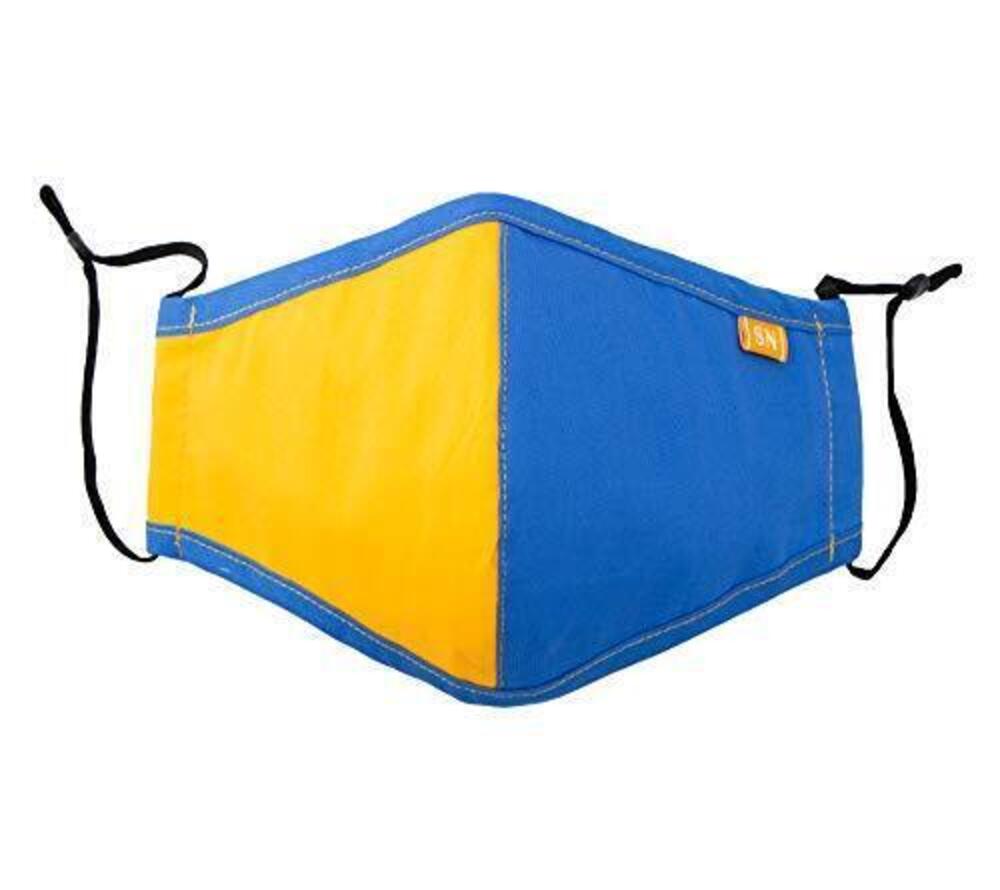 2592 Reusable Washable Team Color Blocks Cotton Cloth Face Mask for Adults
